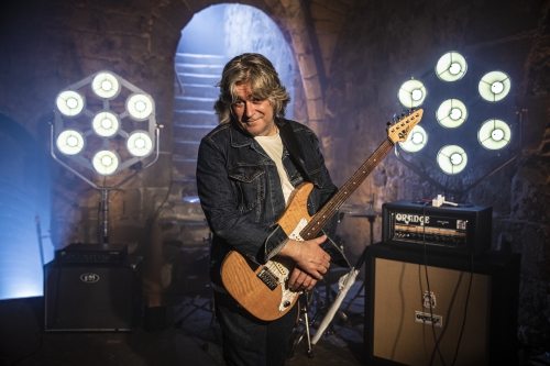 Patrice Vigier during the filming of the clip Little By Little